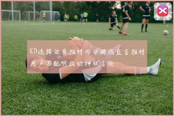 KD选择放弃推特而非游戏直言推特用户不配听我的神级言论